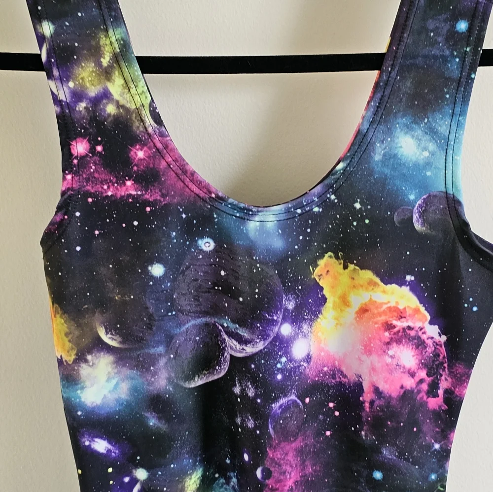 Galaxy Print Dress - Picture 3 of 13